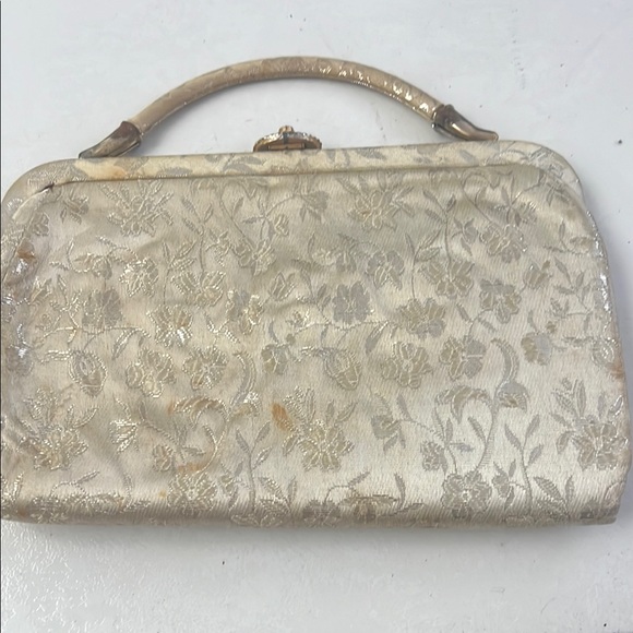 Elegant Cream Floral Women's Bag - Picture 1 of 4
